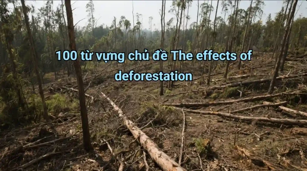 100-tu-vung-chu-de-the-effects-of-deforestation
