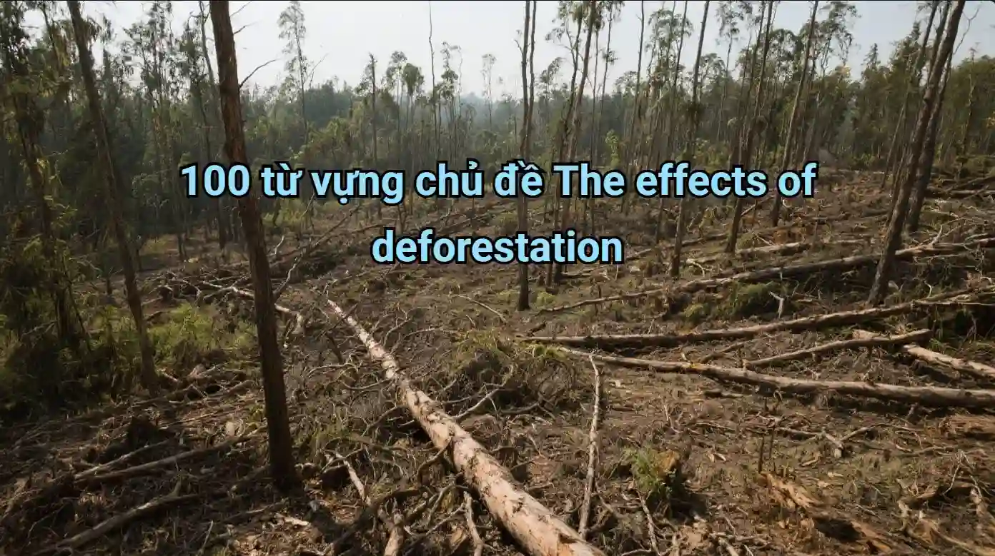 100-tu-vung-chu-de-the-effects-of-deforestation