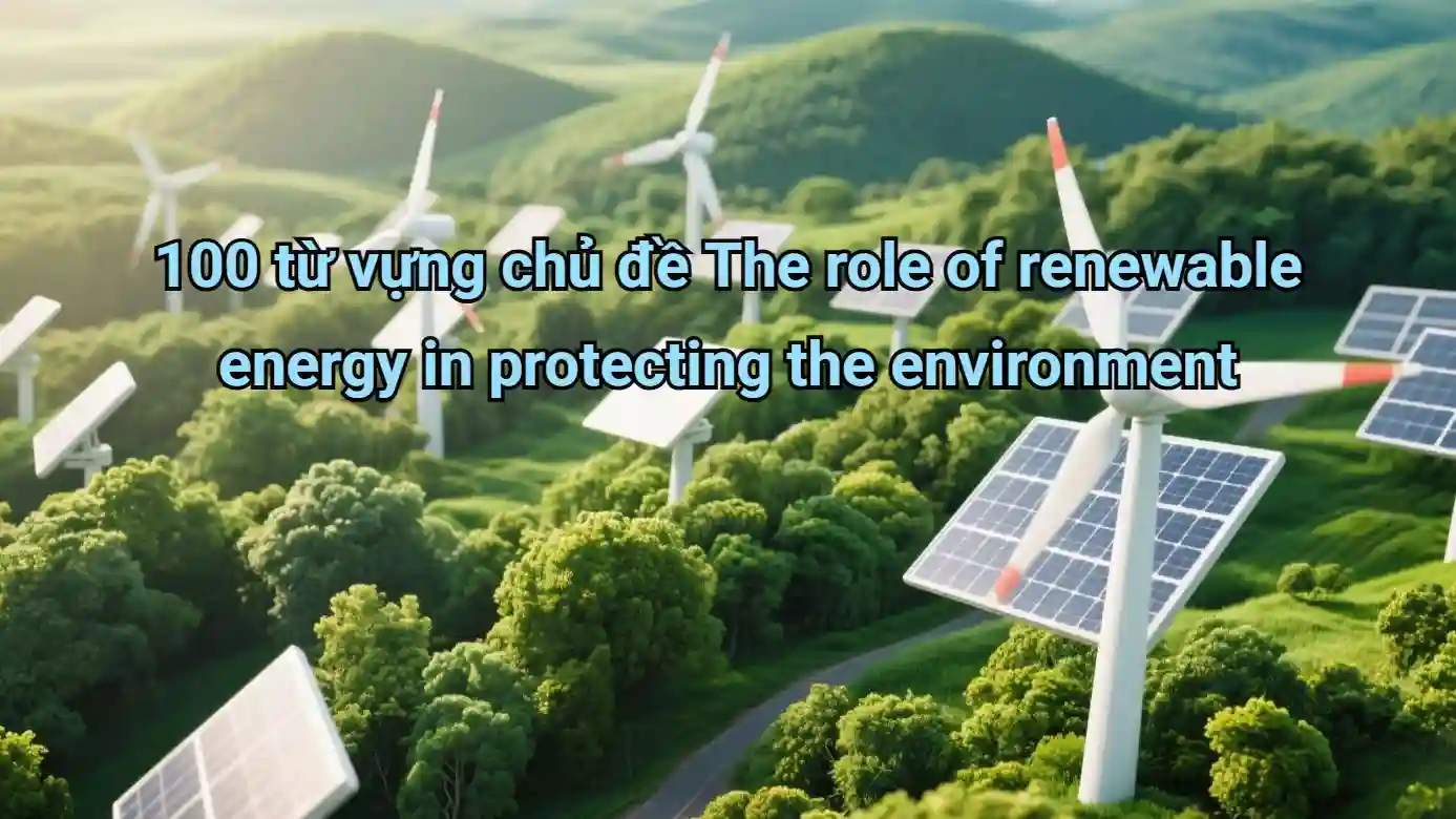 100-tu-vung-role-of-renewable-energy-environment