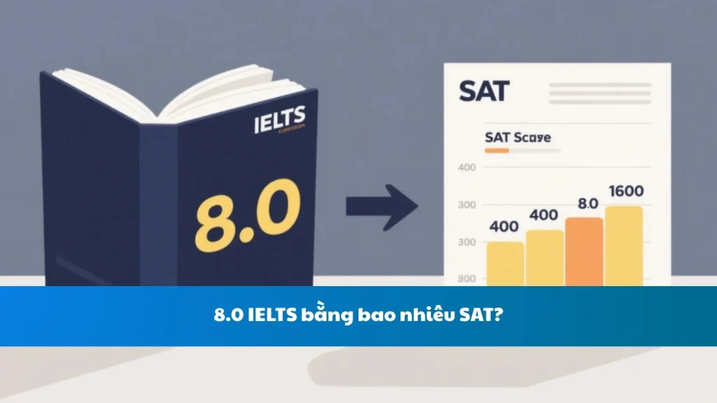 8.0 IELTS bằng bao nhiêu SAT?