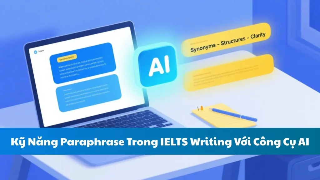 Kỹ Năng Paraphrase Trong IELTS Writing Với Công Cụ AI