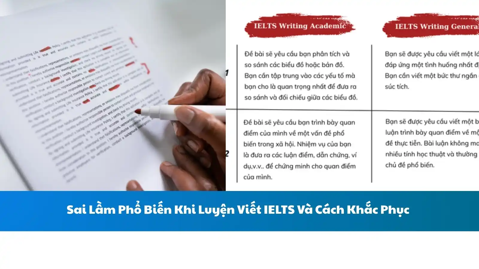 Sai Lầm Phổ Biến Khi Luyện Viết IELTS Và Cách Khắc Phục