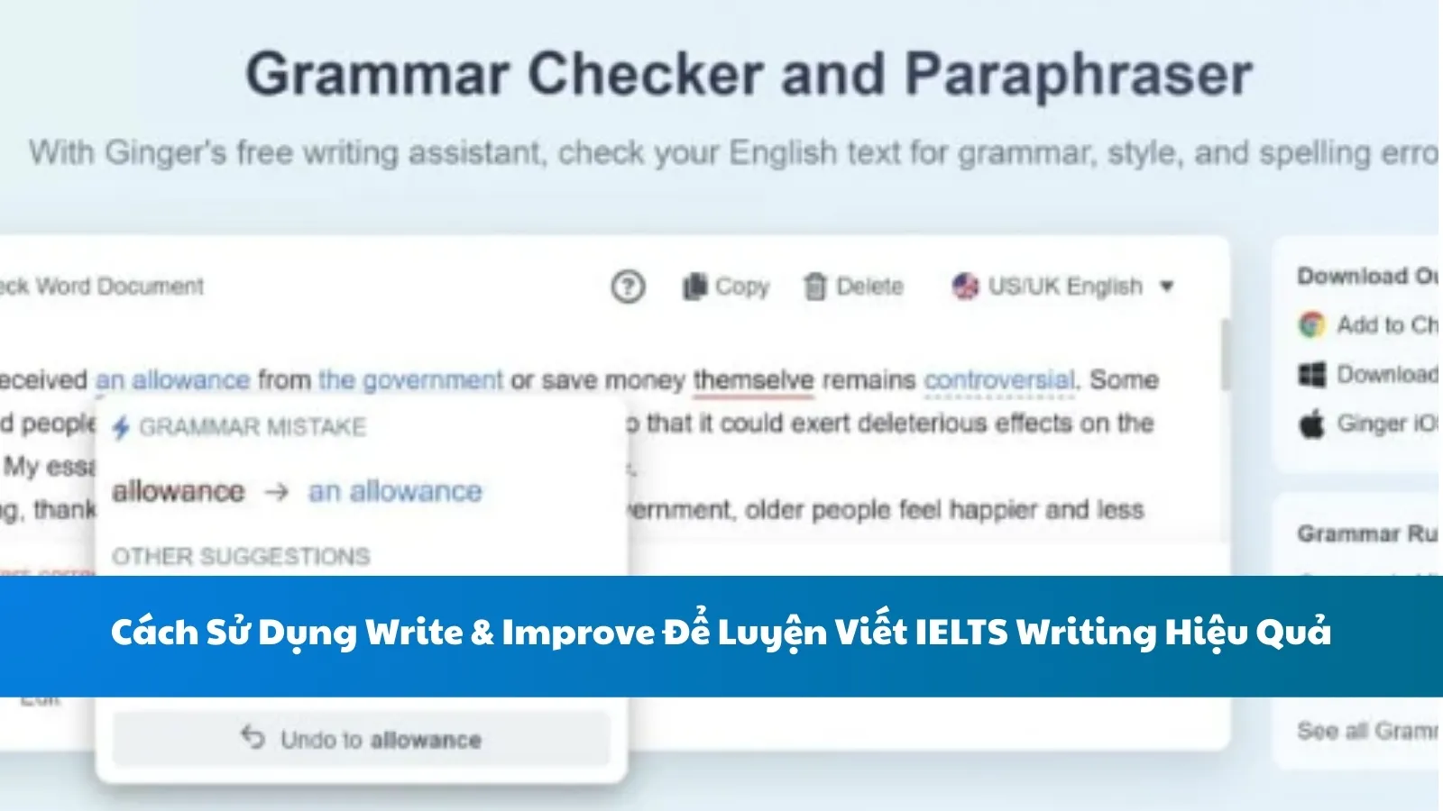 Cách Sử Dụng Write & Improve Để Luyện Viết IELTS Writing Hiệu Quả