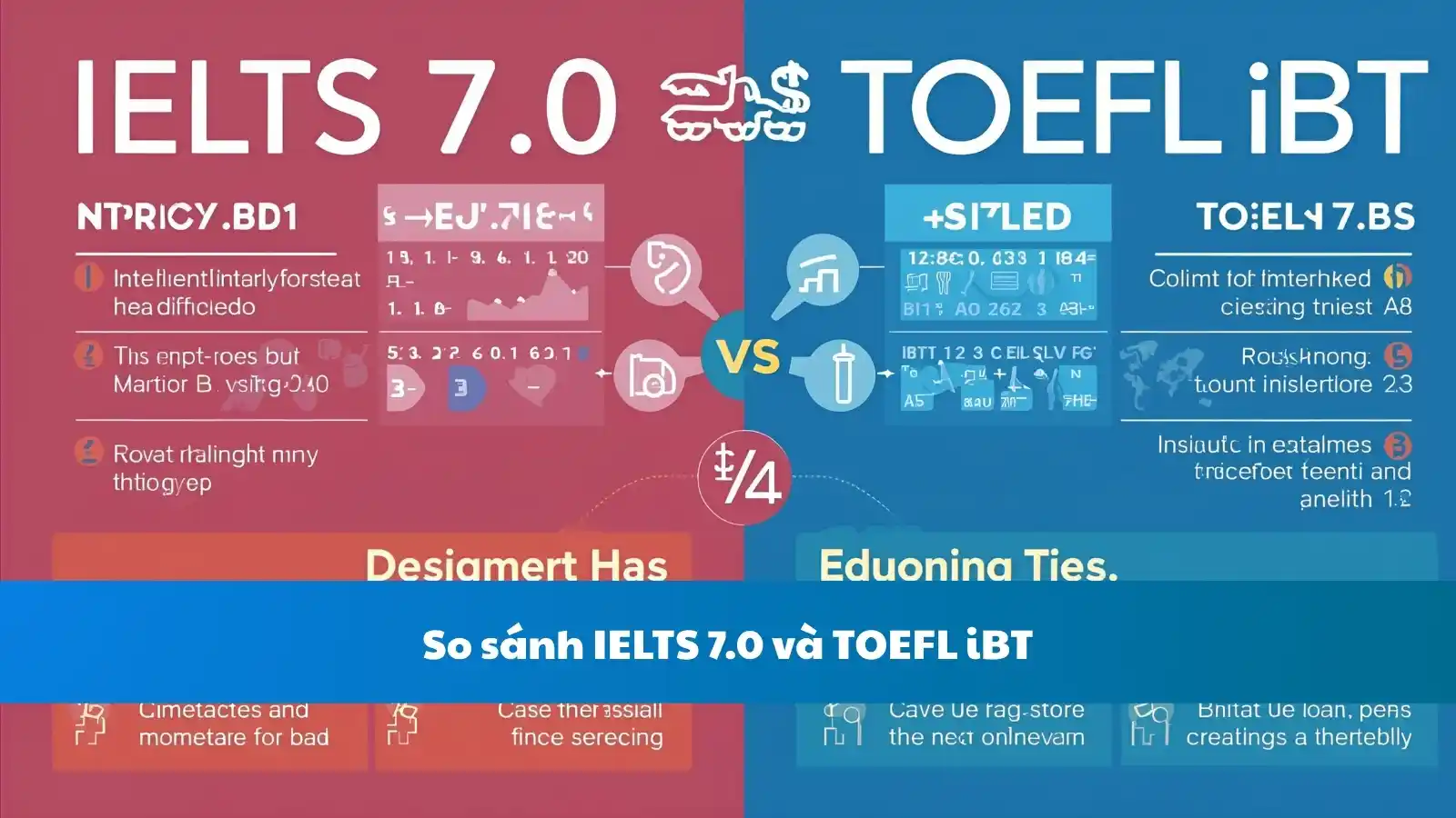 So sánh IELTS 7.0 và TOEFL iBT